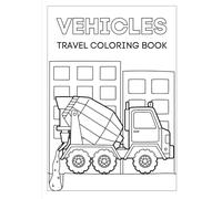 Vehicles: A Travel-Size Colouring Book: Cars, trucks, planes and more to colour on the move
