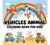 Vehicles Animal Coloring Book For Kids