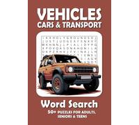 Vehicles Cars & Transport Word Search Puzzle Book: Word Searches with Easy to Read Print about Vehicles Cars & Transport, Planes, Trains and More | ... Gift for Vacations, Holidays and Free Times