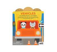 Vehicles Coloring Book + Stickers: Colouring Book + Stickers
