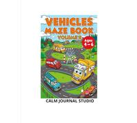 Vehicles Maze Book Vol. 8 for Kids Ages 4-6: Fun and Easy Vehicle Mazes for Preschool kids.