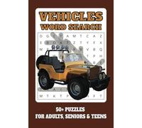 Vehicles Word Search Puzzle Book: Word Search with Easy to Read Print about Vehicles , Car and more | 6x9 inches, 110 pages | 50+ Puzzle…. Gift for Vacations, Holidays and Free Times