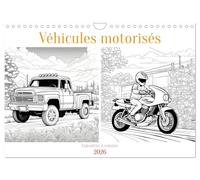 Véhicules motorisés (Calendrier mural 2026 DIN A4 vertical), CALVENDO calendrier mensuel: Découvrez notre calendrier de coloriage, un compagnon amusant pour chaque mois de l'année.