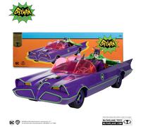 Vehículo Batimóvil y Figura El Joker (Batman 66"") Gold Label Retro Vintage