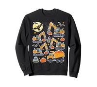 Vehículo de construcción para niños, grúa, camión, calabaza, niños Sudadera