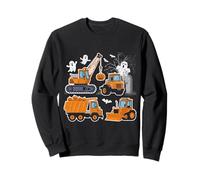 Vehículo de construcción para niños, grúa, camión, calabaza, niños Sudadera