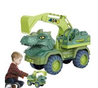 Vehículo de ingeniería de dinosaurios, Camión transportador de transporte | Transportista para niños, niños, bebés, niños