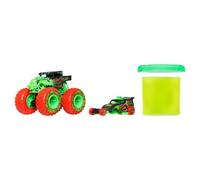Vehículo de juguete Hot Wheels Monster Trucks, caos mutante | Incluye personaje favorito de los fanáticos, coche fundido a escala 1:64 y contenedor de Slime™ (los estilos pueden variar)