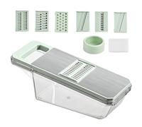 Vehículo de queso con contenedor, picadora de verduras con recipiente, cortador de verduras de cocina, cortador de verduras de cocina, cortador de alimentos multifuncional manual reutilizable para