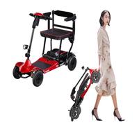 Vehículo Eléctrico Plegable Ultraligero De Cuatro Ruedas, Diseñado Específicamente para Personas Mayores, Vehículo Eléctrico Asistido por Energía, Scooter De Viaje Y Movilidad. 10A