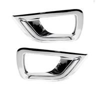 Vehículo Iuz Señal Giro 2 Luces LED Circulación DRL Intermitentes Antiniebla Para Nissan Para Navara ParaN P300 (2015 2016 2017 2018 Y 2019) Señal Giro Luz(White and Yellow,Chrome cover)