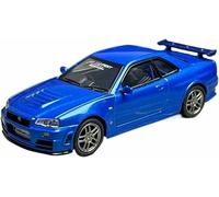 Vehículo Juguete Coleccionable clásico Azul Fuelfest para exhibición estática Nismo R34 GT-R Z-Tune (Escala 1:64)