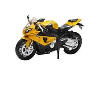 Vehículo Miniatura 1:12 BMW S1000 RR Edición Gulf Oil Aleación Metal Motocicleta Diecast Modelo Coche Adorno Colección Hobby Cumpleaños Niño Modelo para La Escala(Yellow)