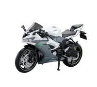 Vehículo Miniatura 1:12 Kawasaki Ninja ZX-6R Aleación Fundida A Presión Modelo De Motocicleta Coche para Hobby Decoración del Hogar Niño Modelo para La Escala(Gray)