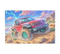 Vehículo Todoterreno autopista Puzzle 1000 Piezas Cartón Resistente Tiempo Feliz Rompecabezas Familiar para Toda La Familia Juguete Educativo 3D Maquetas Construir 1000 PCS