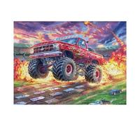 Vehículo Todoterreno Campo fangoso Puzzle 500 Piezas Colorido Vibrante Rompecabezas para Adultos Obra De Arte Familiar Estera Portátil DIY Creativo 500 PCS