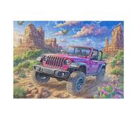 Vehículo Todoterreno Campo fangoso Puzzles 300 Piezas Decoración Hogar 3D Tiempo Feliz Rompecabezas Familiar para Adultos Obra De Arte Colorido DIY Creativo 300 PCS
