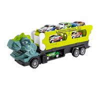 Vehículos De Transporte De Animales - Camión De Transporte De Dinosaurios, Titular De Juguetes Duradero, Juego De Deslizamiento Resiliente, Camión De Juego De Fantasía Distintivo | Juego De Juguetes