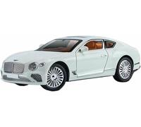 Vehículos Metal Fundido presión 1:24 para Bentley Continental GT Classic Sedan Modelo Coche aleación simulación Juguete dinámico Adornos(Blanco)