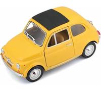 Vehículos Metal Fundido presión 1:24 para Fiat 500F clásico Retro 1965 Modelo Coche aleación simulación vehículo Juguete Escala estática Adornos
