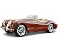 Vehículos Metal Fundido presión 1:24 para Jaguar XK120 clásico Retro 1951 Modelo Coche aleación simulación vehículo Juguete Escala estática(Rojo)
