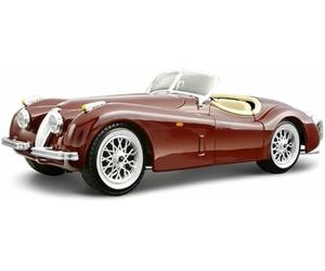 Vehículos Metal Fundido presión 1:24 para Jaguar XK120 clásico Retro 1951 Modelo Coche aleación simulación vehículo Juguete Escala estática(Rojo)