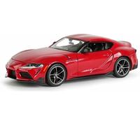 Vehículos Metal Fundido presión 1:24 para Toyota Gr Supra Modelo Coche aleación vehículo simulación estática para coleccionar exhibir Pasatiempos Regalos(Rojo)