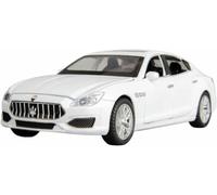 Vehículos Metal Fundido presión Escala 1:32 para Maserati Quattroporte Coupé Modelo Coche simulación Sonido dinámico aleación Ligera vehículo Juguete Regalo(Blanco)