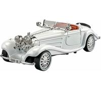 Vehículos Metal Fundido presión para clásico para Benz 500K Modelo Coche aleación Escala 1:32 simulación dinámica Juguete exhibición Regalo(Blanco)