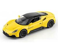 Vehículos Metal Fundido presión para Deportivo clásico para Maserati Mc20 Modelo Coche Escala 1:32 simulación dinámica Juguete aleación Regalo exhibición(Amarillo)