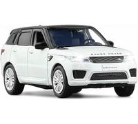 Vehículos Metal Fundido presión para Range Rover Sports SUV Escala 1:32 Modelo Coche aleación simulación dinámica Juguete Regalo exhibición(Blanco)