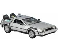 Vehículos Metal Fundido presión para Regreso al Futuro 1 2 3 Modelo Coche aleación Escala 1:24 simulación dinámica Juguete exhibición Regalo(A)