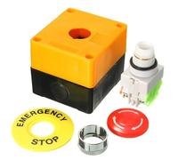 VEHO-2PCS LAY37-11ZS Ascensor Montacargas Botón de parada de emergencia Caja de interruptores Parada de emergencia PARADA