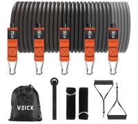 VEICK Bandas de resistencia, bandas de ejercicio, bandas de entrenamiento, bandas de resistencia para entrenar con asas para hombres y mujeres, bandas de ejercicio para equipo de entrenamiento de