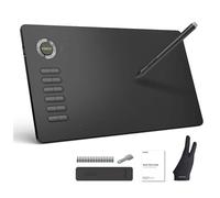 VEIKK - Tableta de dibujo, tableta de dibujo para arte gráfico, lápiz digital, tableta de dibujo A15 de 10 x 6 pulgadas para computadora, laptop, PC, Mac, Windows (gris)