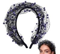 Veil Headband Comfortable Mesh Pearls - ABS Mesh 37cm
