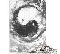 Veil of Shadows Yin Yang Rompecabezas Imposible,desafío for Adults Entretenimiento Creativo 1000 Piezas Obra De Arte De Juego De para Adultos, Regalos A Partir De 14 Años 1000pcs (38x26cm)