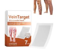 Vein Target Microneedle Patch, Professional Varicose Veins Treatment for Legs Patch, Vein Target Patch, Natural Ingredients Leg Treatment for All Skin Types