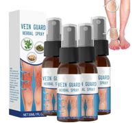 VeinGuard Herbal Spray, Vein Soothing Spray, Professional Veins Sprays for Legs, Veinaid Sprays Improve the Appearance, 30ml/pc (4PC, 30ML/PC)