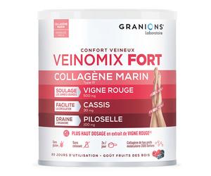 Veinomix Fort Confort venoso - Alivia la pesadez de piernas - Colágeno marino - 200g polvo