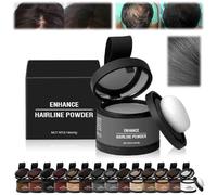 Veinsgrain Hair Color,Veinsgrain Root Cover Up,Veinsgrain Hair Powder,Veinsgrain Hair Touch Up,Veins Grain Hairline Powder,Enhance Hairline Powder for Women Men (08 Gray, 1)