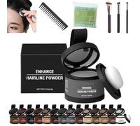 Veinsgrain Root Coverup, Veinsgrain Hair Dye, Veinsgrain Hair Color, Veinsgrain Grain Hair Color, Root Touch Up Powder With Mirror, Water & Sweat Resistant Hairline Powder(#08 Gray)