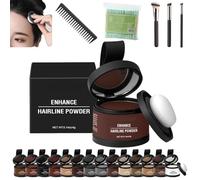 Veinsgrain Root Coverup, Veinsgrain Hair Dye, Veinsgrain Hair Color, Veinsgrain Grain Hair Color, Root Touch Up Powder With Mirror, Water & Sweat Resistant Hairline Powder(#09 Hazel Brown)