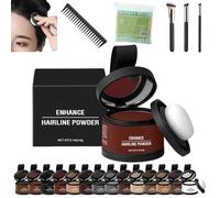 Veinsgrain Root Coverup, Veinsgrain Hair Dye, Veinsgrain Hair Color, Veinsgrain Grain Hair Color, Root Touch Up Powder With Mirror, Water & Sweat Resistant Hairline Powder(#04 Dark Auburn)