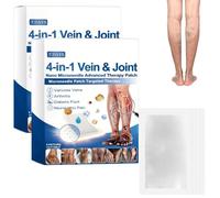 VeinTarget - Parche 4 en 1 para el cuidado de piernas, ingredientes naturales, transpirable y discreto, adecuado para todo tipo de piel (2 cajas)