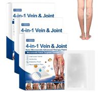 VeinTarget - Parche 4 en 1 para el cuidado de piernas, ingredientes naturales, transpirable y discreto, adecuado para todo tipo de piel (3 cajas)