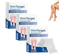 VeinTarget - Parche de microdartos, tratamiento avanzado de venas varicosas para piernas, alivia las molestias, ingredientes naturales para todo tipo de piel (3 cajas)