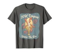 Veinte mil leguas bajo el mar Julio Verne Gráfico Camiseta