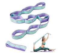 Veiteibe Banda de Estiramiento de Yoga, Correa de Estiramiento de Yoga con 9 Bucles, Banda de Ejercicio Altamente EláStica, CinturóN de Estiramiento, para Yoga, Ejercicios de Estiramiento