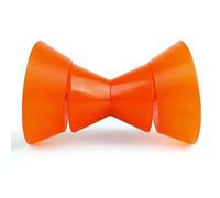 VEITHI Rodillo de remolque de barco de 4 pulgadas, rodillo de proa de poliuretano de 3 piezas con eje de 1/2 pulgada y campanas finales, rodillo de proa para remolque de barco, para detener remolque